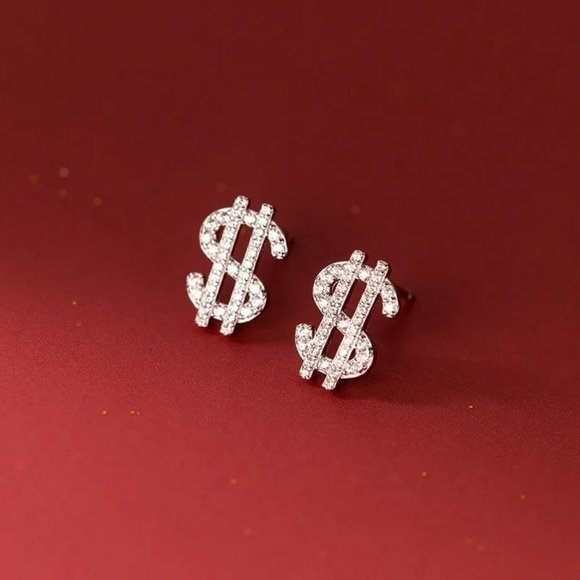 Jewelry - gold color $ CZ Stud Earrings